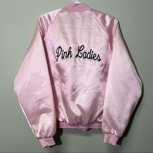 Vintage “Pink Ladies” Satin Bomber Jacket